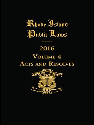 cover image of Rhode Island Public Laws